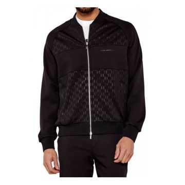 Hanorac barbati  fermoar complet - negru - poliester