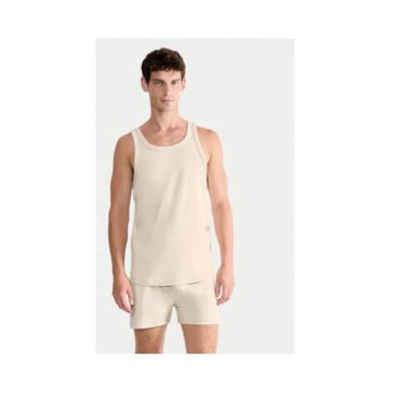 Maiou barbati -  90% bumbac - 10% elastan - bej -