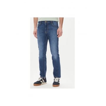 Pantaloni barbati  112363852 - Bumbac/Elastan - Albastru