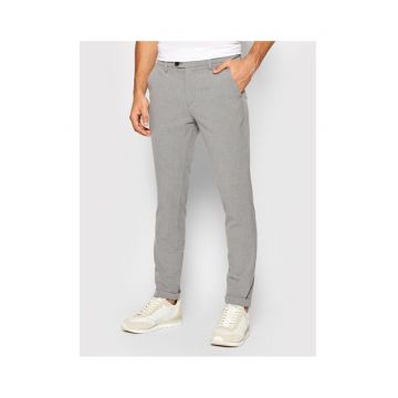 Pantaloni barbati -  208743013 - Poliester/Viscoza - Gri - Gri