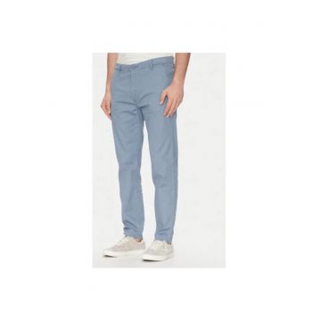 Pantaloni chino barbati  17196-0155 - Bumbac/In - Albastru