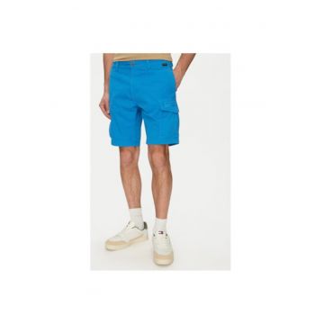 Pantaloni scurti barbati  NP0A4HOTB2W1 - Bumbac - Albastru