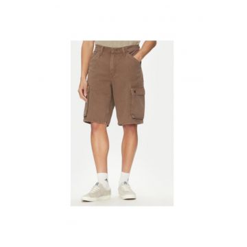 Pantaloni scurti din denim barbati  001GU-0003 - Bumbac - Maro