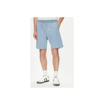 Pantaloni scurti din denim barbati  12270251 - Bumbac - Albastru