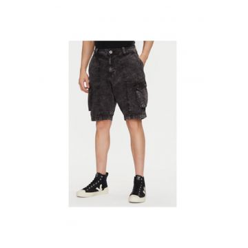 Pantaloni scurti din denim barbati  156259 - Bumbac - Negru