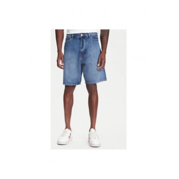 Pantaloni scurti din denim barbati  781610-00 - Bumbac/Lyocell - 29 US - Albastru