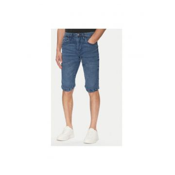 Pantaloni scurti din denim barbati  INKEM 70-172 - Bumbac - Albastru