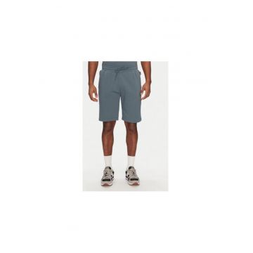 Pantaloni scurti sport barbati  NP0A4H88G1Y1 - Bumbac - Albastru