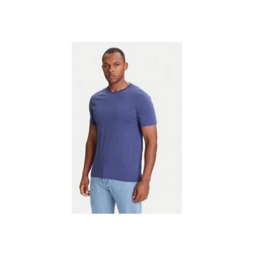 Tricou barbati  3U53J1F15 - Bumbac - XS INTL - Albastru