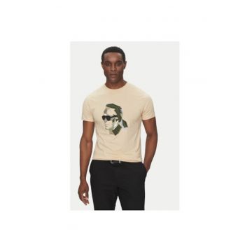 Tricou barbati  755067 552241 - Bumbac - 3XL INTL - Bej