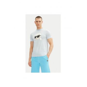 Tricou barbati  755073 552251 - Bumbac organic - Albastru deschis