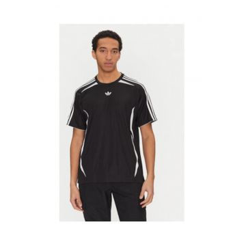 Tricou cu decolteu la baza gatului si detalii logo