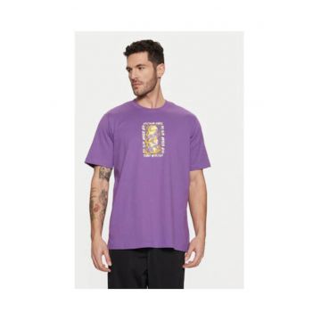 Tricou cu imprimeu grafic din bumbac