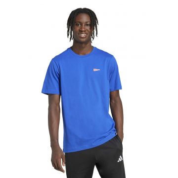 Tricou de bumbac cu logo brodat