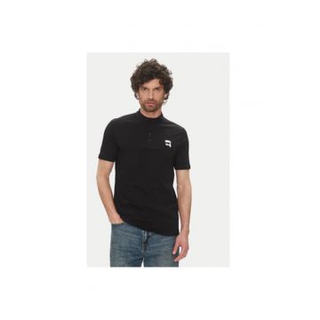 Tricou polo barbati  745023 552224 - Bumbac organic - Negru