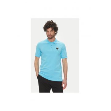 Tricou polo barbati  745710 552224 - Bumbac organic - Albastru