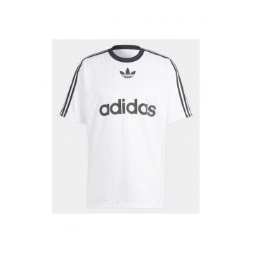 Tricou printat cu decolteu la baza gatului -