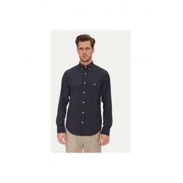 Camasa barbati  3250056 - Bumbac - Bleumarin