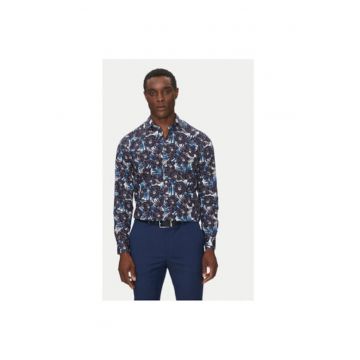 Camasa barbati  60267690 - Bumbac/Lyocell - Bleumarin