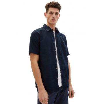 Camasa cu maneca scurta din in regulata Cu fus Kent Design - Tricou