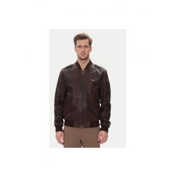 Geaca din piele barbati  251PN5044PL266 - Piele naturala - Maro