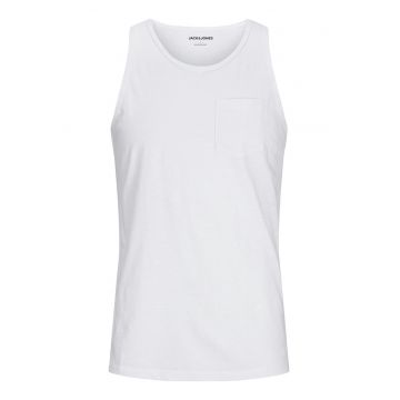 Maiou barbati Jack Jones - 12270577 - Bumbac - Alb - Alb