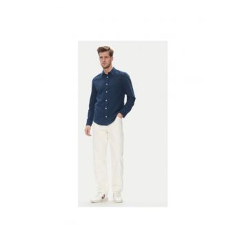 Pantaloni barbati  112364188 - Bumbac - Alb