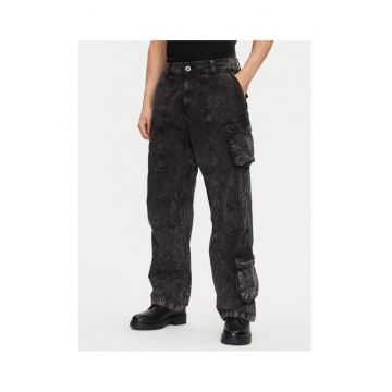 Pantaloni barbati  156212 - Bumbac - Negru - Negru