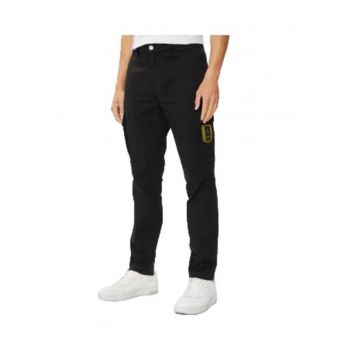 Pantaloni barbati 241PA1598CT3294 -  Bumbac/Elastan - Negru -