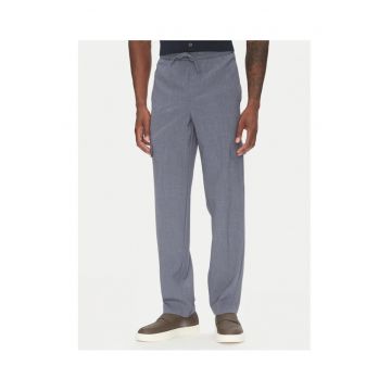 Pantaloni barbati  30-01112A - Poliester reciclat/Viscoza - Albastru - Albastru