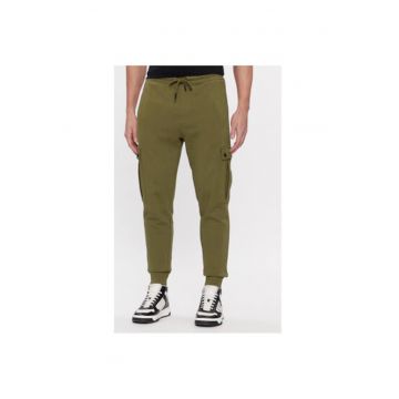 Pantaloni barbati -  303631383 - Bumbac - Verde