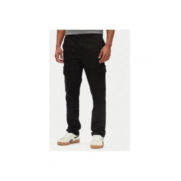 Pantaloni barbati  PM211725 - Bumbac/Poliester - Negru