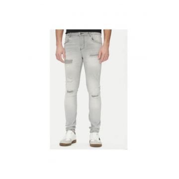 Pantaloni barbati  UMP25286JE - Bumbac/Elastan - Gri