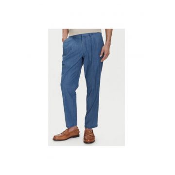 Pantaloni chino barbati  B1 19127.1366 - Bumbac - Albastru
