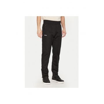 Pantaloni de trening barbati  SHZ22104011 - Bumbac/Poliester - Negru - Negru