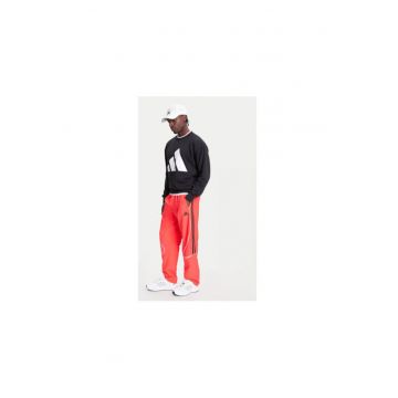 Pantaloni de trening cu dungi contrastante si logo