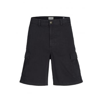 Pantaloni scurti barbati  12269374 - Bumbac - Negru