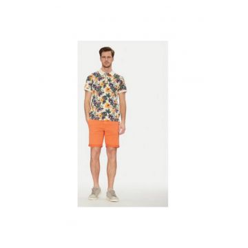 Pantaloni scurti barbati  20717939 - Bumbac - Portocaliu