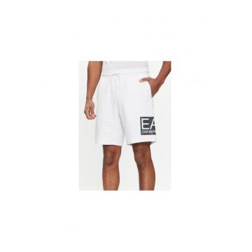 Pantaloni scurti barbati -  303536299 - Bumbac - Alb