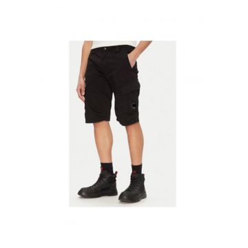 Pantaloni scurti barbati C P Company - 18CMBE116A005694G - Bumbac - Negru