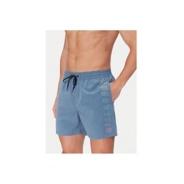 Pantaloni scurti de baie barbati  EBYJV00122 - Poliester reciclat - Albastru