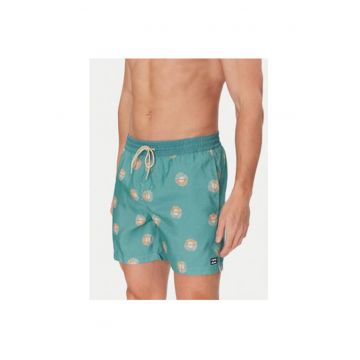Pantaloni scurti de baie barbati  EBYJV00144 - Poliester reciclat - Verde
