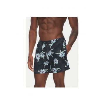 Pantaloni scurti de baie barbati  EQYJV04121 - Poliester - Negru