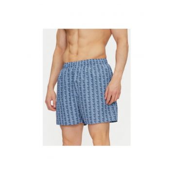 Pantaloni scurti de baie barbati  MH9086 - Poliester reciclat - Albastru