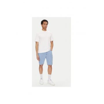 Pantaloni scurti din denim barbati  112364084 - Bumbac - Albastru