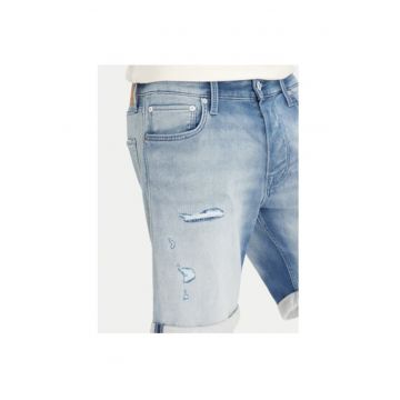 Pantaloni scurti din denim barbati  12269607 - Bumbac/Viscoza - M INTL - Albastru