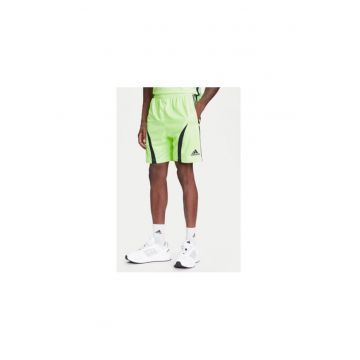 Pantaloni scurti sport cu logo brodat