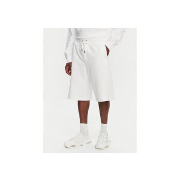Pantaloni sport barbatesti Dolce Gabbana - albi - bumbac - pentru fitness -
