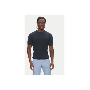 Pulover barbati  30-804115 - Bumbac - Bleumarin