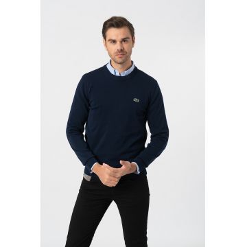 Pulover regular fit de bumbac organic